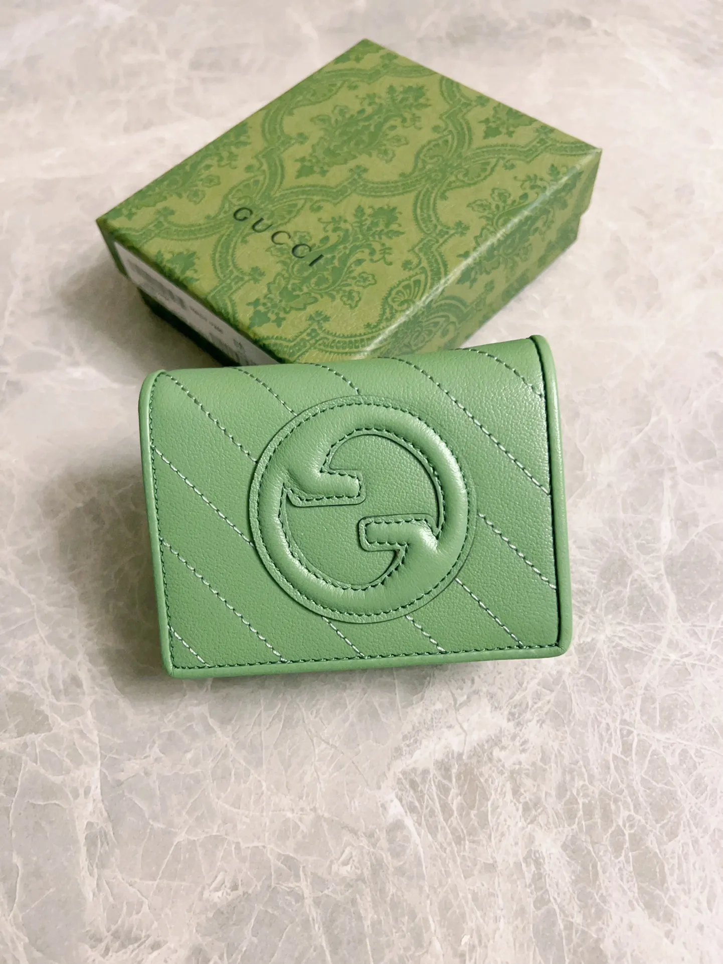 💰410 🇭🇺🇭🇺Gucci Blondie series card holder wallet Model: 760317 Size: 11x8.5x3cm (thick) Color: white, black, gray, brown, pink, green/original leather. Made in Italy