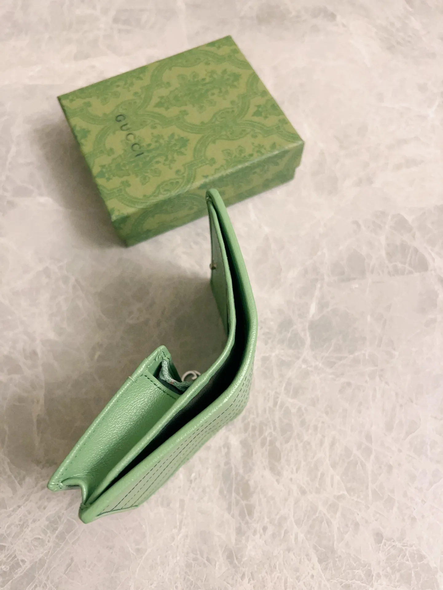 💰410 🇭🇺🇭🇺Gucci Blondie series card holder wallet Model: 760317 Size: 11x8.5x3cm (thick) Color: white, black, gray, brown, pink, green/original leather. Made in Italy