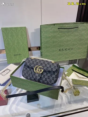 All categories Official website "Brand Women's Bags" Women's Bags 💙 GUCCI 2022 official new Gucci crossbody bag wholesale 58001400 High quality Specifications: 22.5-14 CM