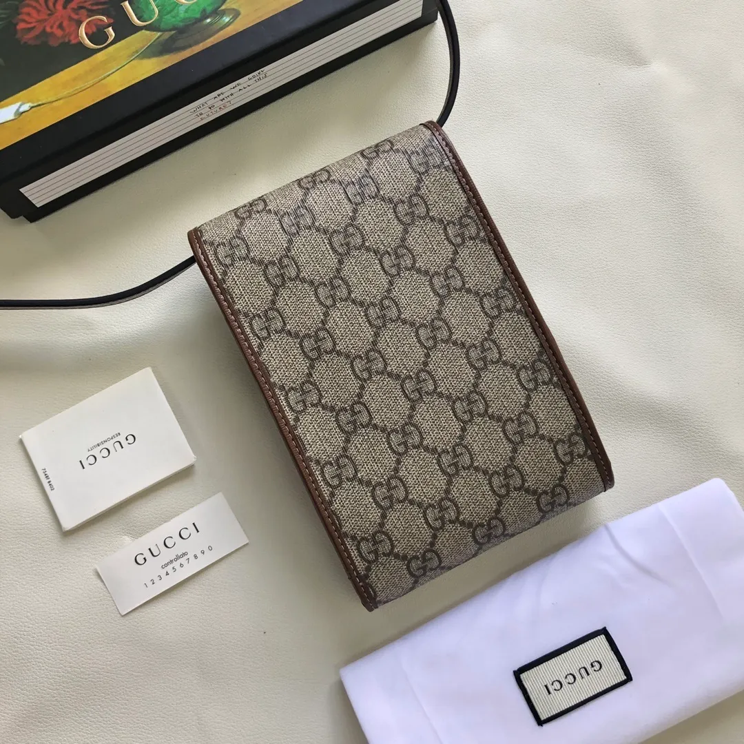 All categories Official website "Brand Women's Bags" Women's Bags 💙 GUCCI 2022 official new Gucci crossbody bag wholesale 58001100 Original order quality Size: 11.5-18-3.5 cm