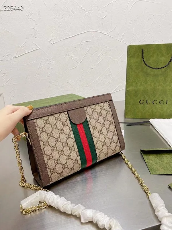 All categories Official website "Brand Women's Bags" Women's Bags 💙 GUCCI 2022 official new Gucci crossbody bag wholesale 58001300 Original order quality Size: 27-18 cm