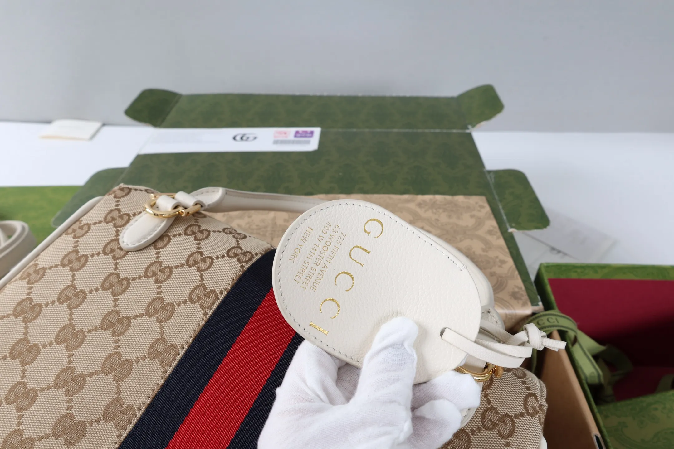 All Categories Official Website "Brand Women's Bags" Women's Bags 💙 GUCCI GUCCI 2026 New Classic GG Pattern Crossbody Bag