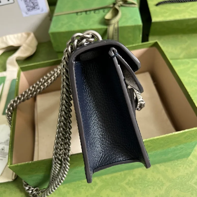 All categories Official website "Brand Women's Bags" Women's Bags 💙 GUCCI 2022 official new Gucci crossbody bag wholesale Original order quality 58002200 Size: 25-13.5-7Cm