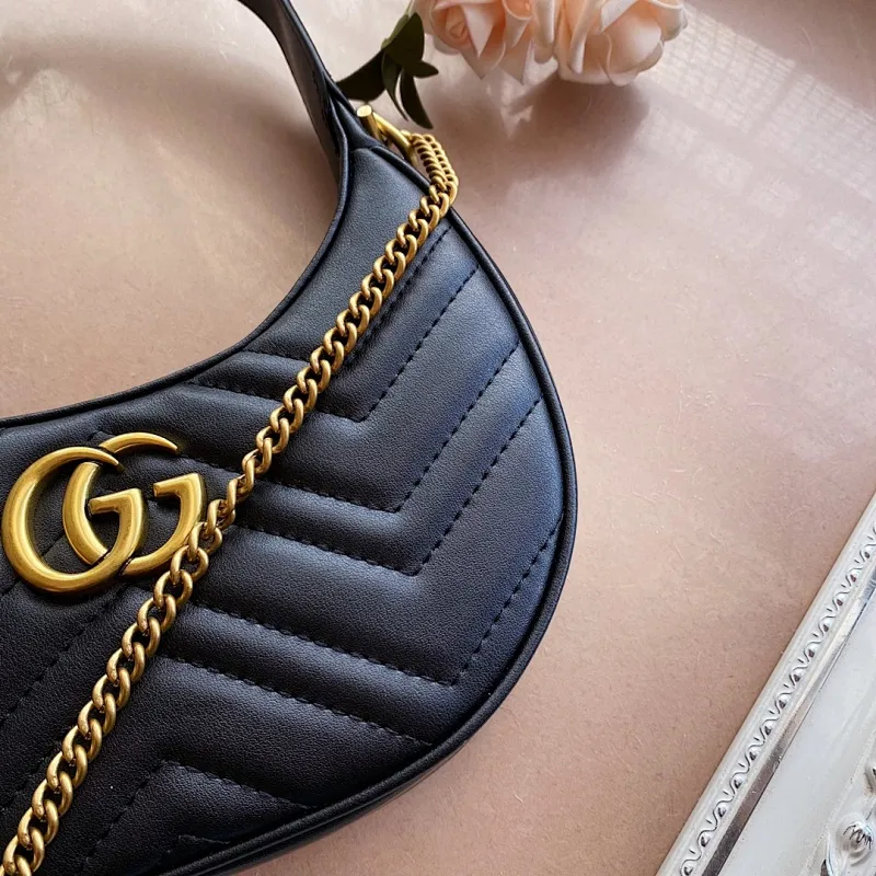 All Categories Official Website "Brand Women's Bags" Women's Bags 💙 GUCCI 2022 Official New Gucci Underarm Bag Wholesale 58001900 High Quality Specifications: 21-11-5CM