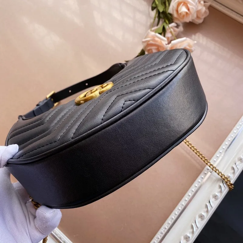 All Categories Official Website "Brand Women's Bags" Women's Bags 💙 GUCCI 2022 Official New Gucci Underarm Bag Wholesale 58001900 High Quality Specifications: 21-11-5CM
