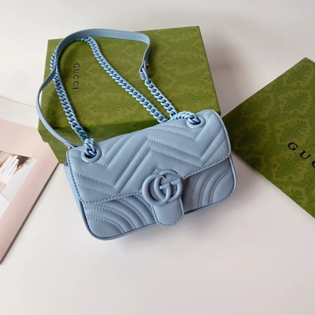 All categories Official website "Brand Women's Bags" Women's Bags 💙 GUCCI 2022 Official New Gucci Crossbody Bag Wholesale 58001900 High Quality Specifications: 22-13-6CM