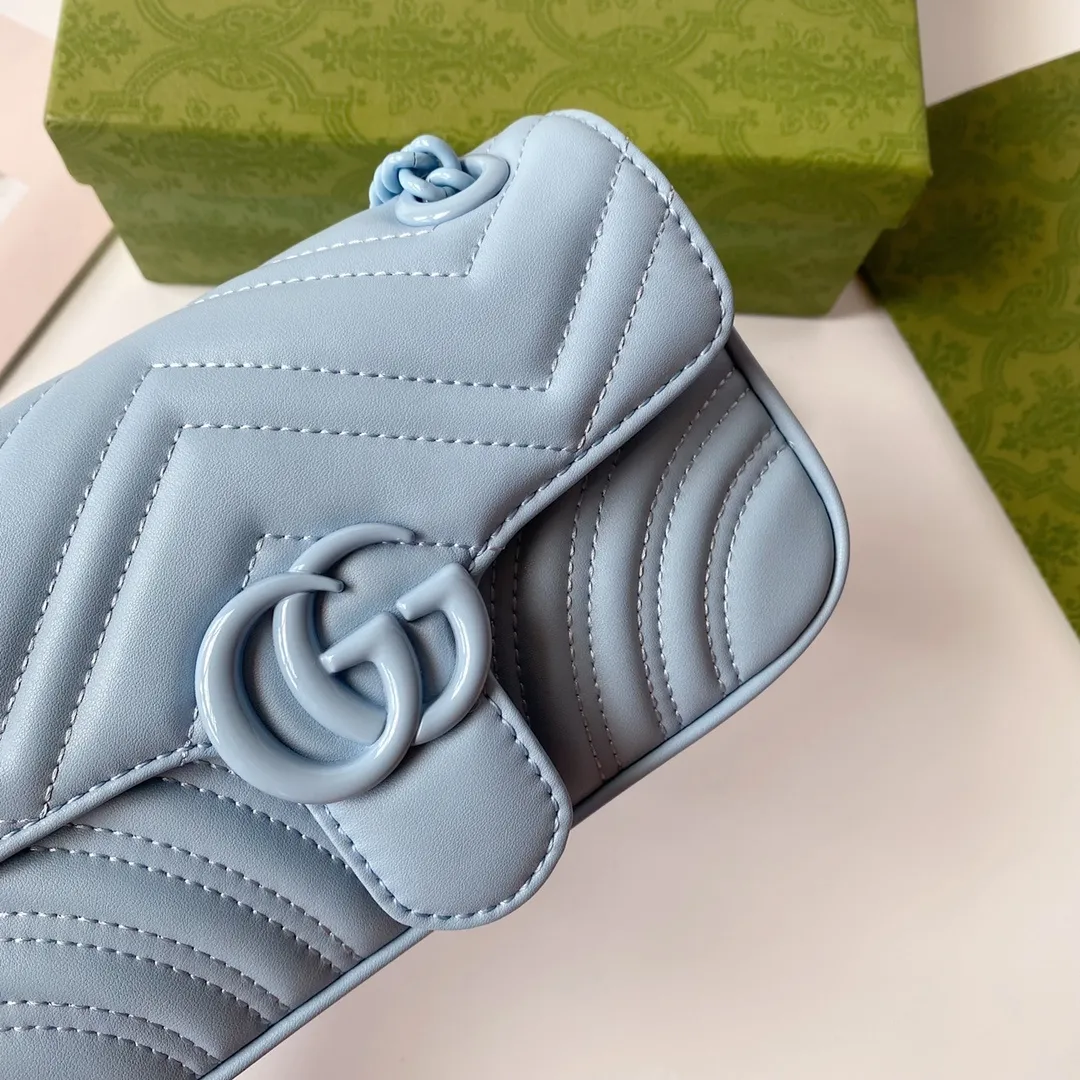 All categories Official website "Brand Women's Bags" Women's Bags 💙 GUCCI 2022 Official New Gucci Crossbody Bag Wholesale 58001900 High Quality Specifications: 22-13-6CM