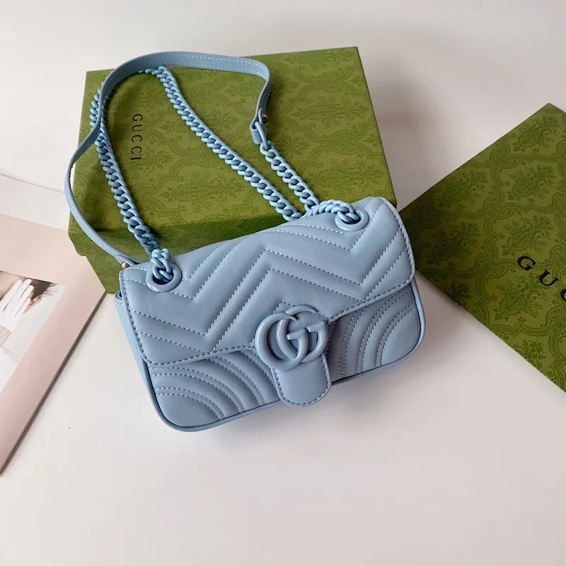 All categories Official website "Brand Women's Bags" Women's Bags 💙 GUCCI 2022 Official New Gucci Crossbody Bag Wholesale 58001900 High Quality Specifications: 22-13-6CM