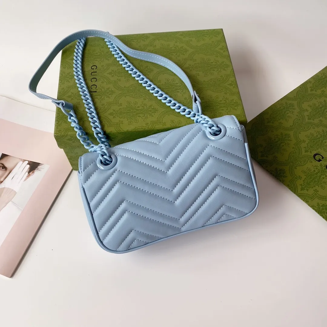 All categories Official website "Brand Women's Bags" Women's Bags 💙 GUCCI 2022 Official New Gucci Crossbody Bag Wholesale 58001900 High Quality Specifications: 22-13-6CM