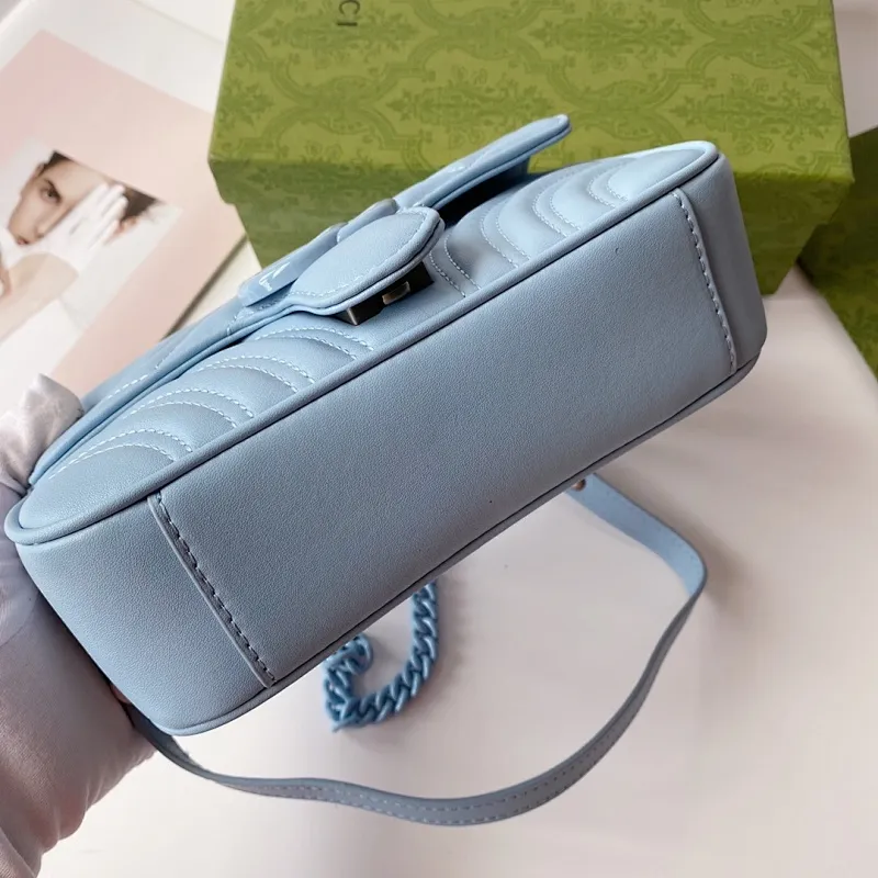 All categories Official website "Brand Women's Bags" Women's Bags 💙 GUCCI 2022 Official New Gucci Crossbody Bag Wholesale 58001900 High Quality Specifications: 22-13-6CM