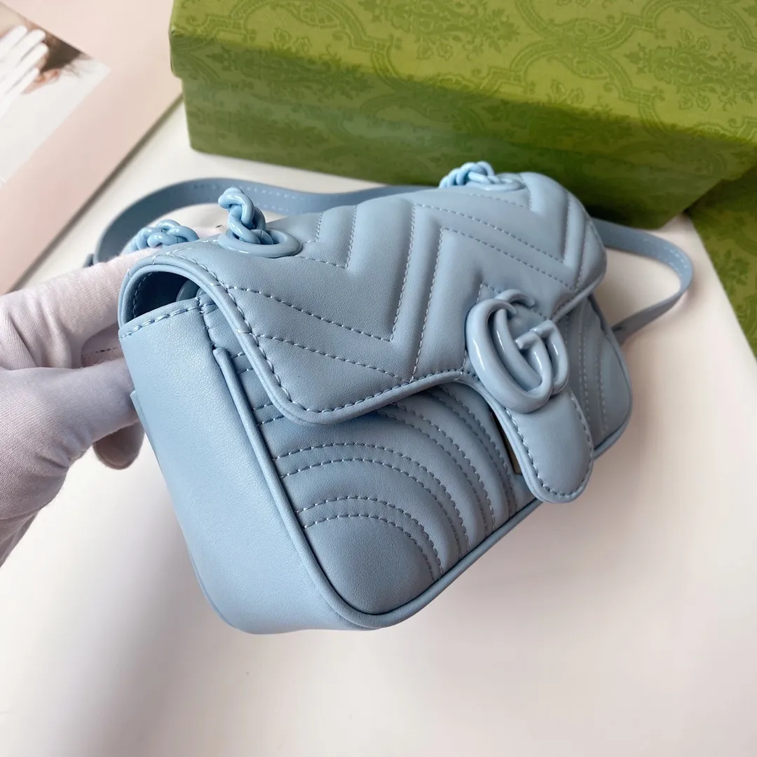 All categories Official website "Brand Women's Bags" Women's Bags 💙 GUCCI 2022 Official New Gucci Crossbody Bag Wholesale 58001900 High Quality Specifications: 22-13-6CM