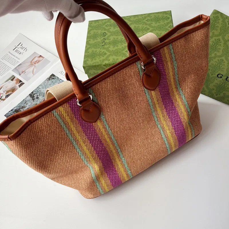 All Categories Official Website "Brand Women's Bags" Women's Bags 💙 GUCCI 2024 New GUCCI Tote Canvas Bag