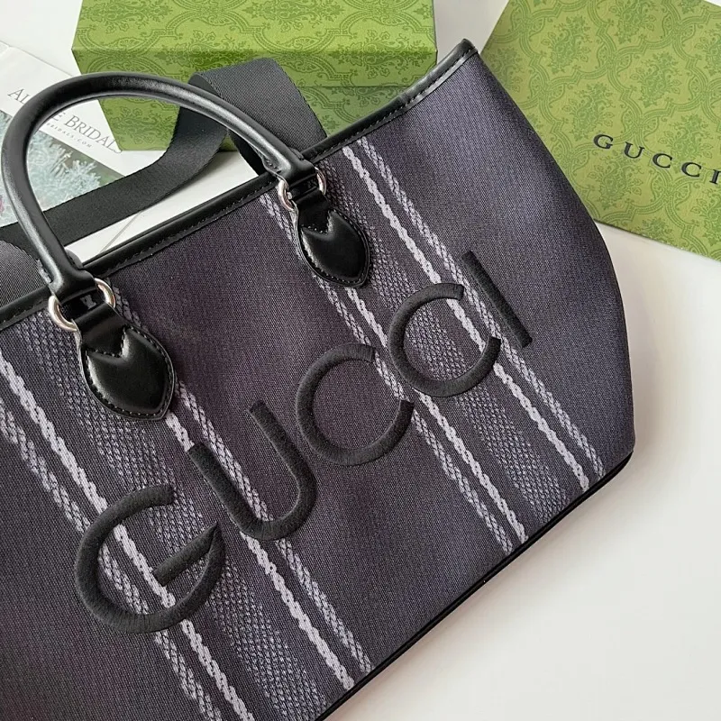 All Categories Official Website "Brand Women's Bags" Women's Bags 💙 GUCCI 2024 New GUCCI Tote Canvas Bag
