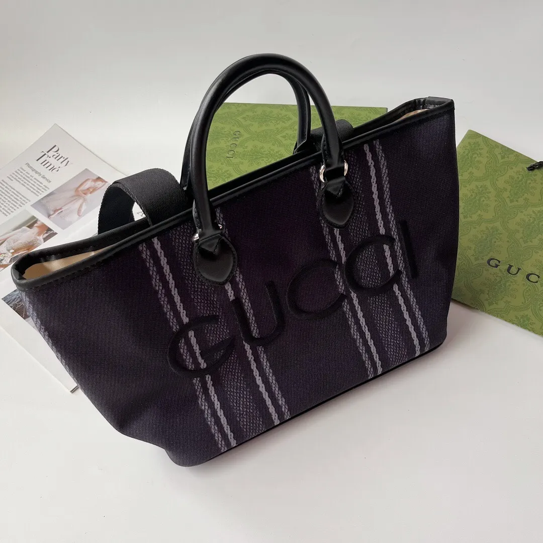 All Categories Official Website "Brand Women's Bags" Women's Bags 💙 GUCCI 2024 New GUCCI Tote Canvas Bag