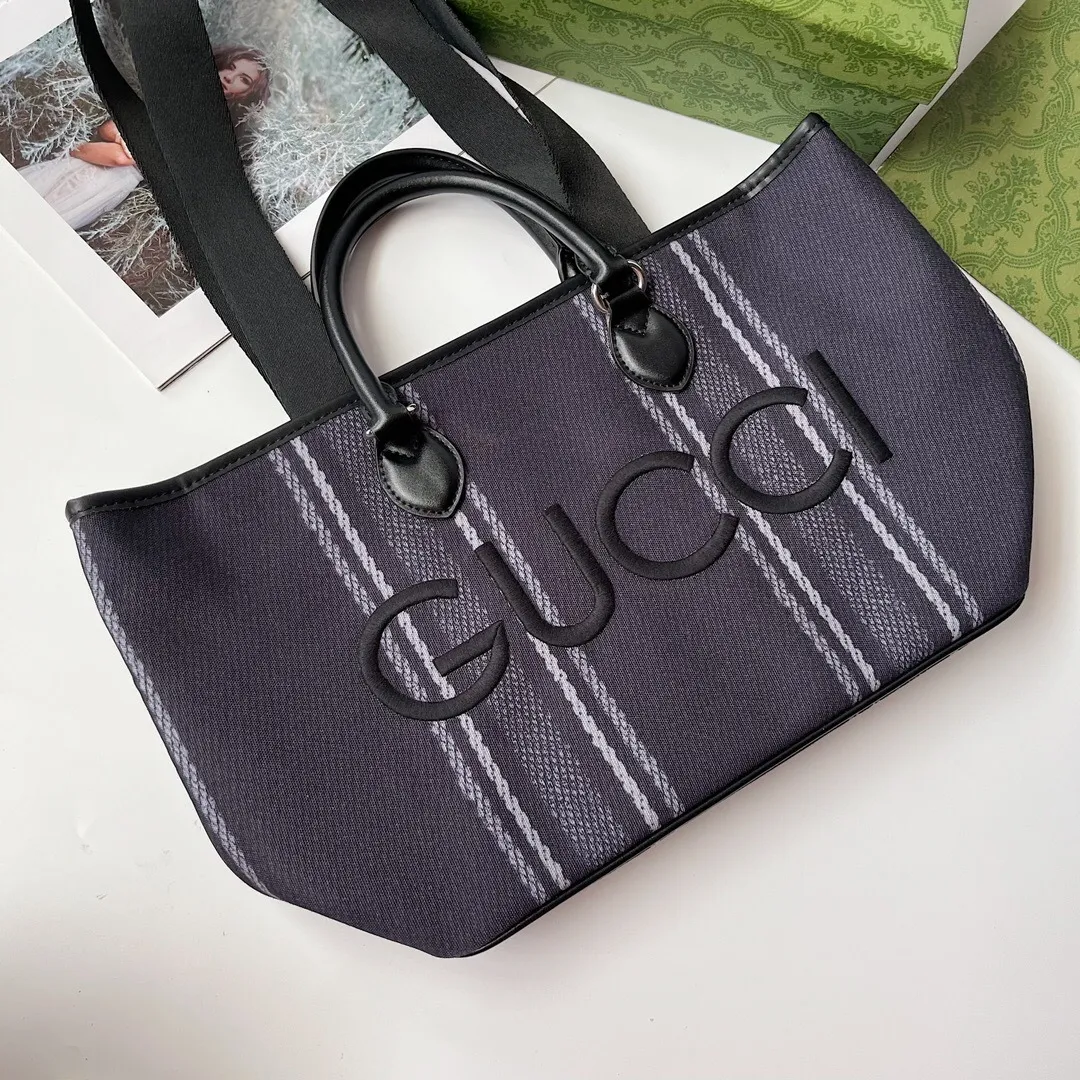 All Categories Official Website "Brand Women's Bags" Women's Bags 💙 GUCCI 2024 New GUCCI Tote Canvas Bag