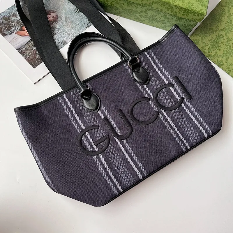 All Categories Official Website "Brand Women's Bags" Women's Bags 💙 GUCCI 2024 New GUCCI Tote Canvas Bag