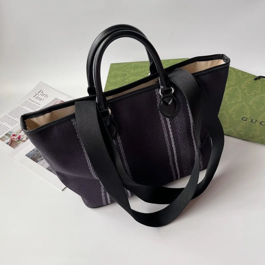 All Categories Official Website "Brand Women's Bags" Women's Bags 💙 GUCCI 2024 New GUCCI Tote Canvas Bag