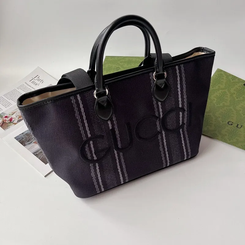 All Categories Official Website "Brand Women's Bags" Women's Bags 💙 GUCCI 2024 New GUCCI Tote Canvas Bag