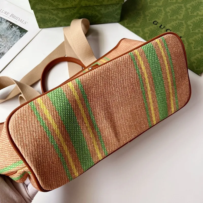 All Categories Official Website "Brand Women's Bags" Women's Bags 💙 GUCCI 2024 New GUCCI Tote Canvas Bag