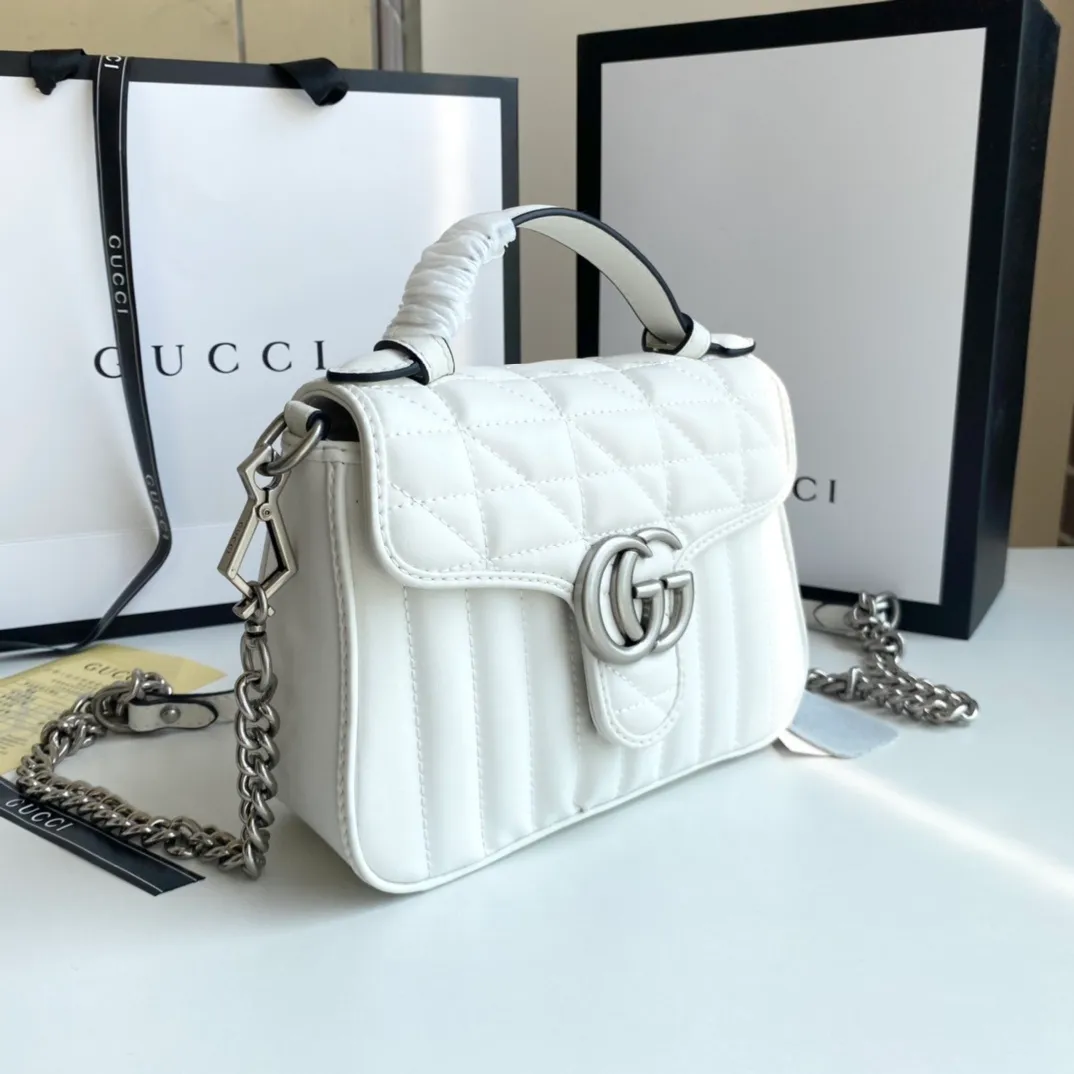 All categories Official website "Brand Women's Bags" Women's Bags 💙 GUCCI 2022 official new Gucci crossbody bag wholesale Original order quality 58002000 Size: 21-15.5-8 Cm