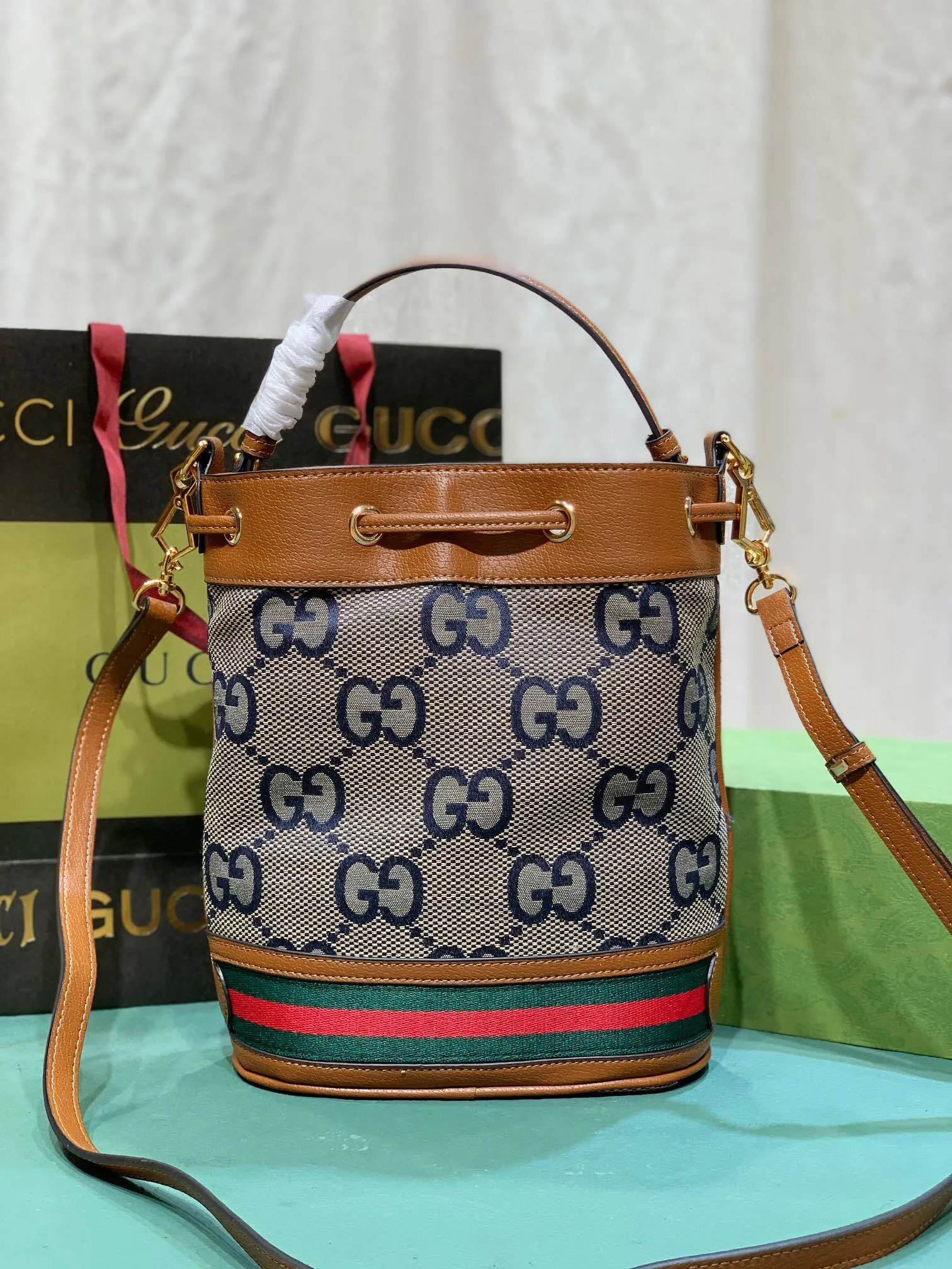 All categories Official website "Brand Women's Bags" Women's Bags 💙 GUCCI 2023 latest GUCCI bucket bag