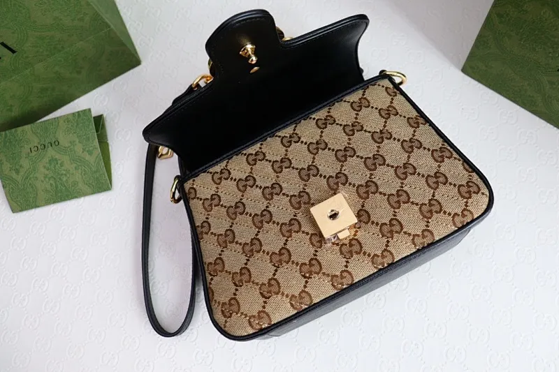 All categories Official website "Brand Women's Bags" Women's Bags 💙 GUCCI 2022 official new Gucci crossbody bag wholesale Original order quality 58003200 Size: 21-15.5-8 Cm