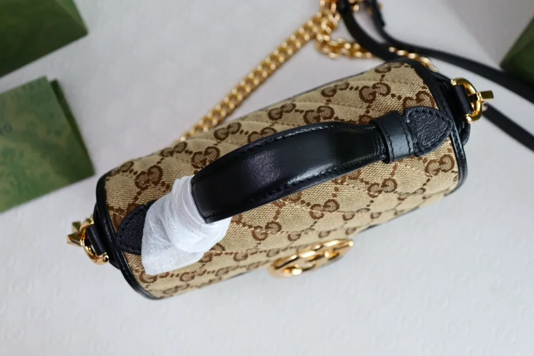 All categories Official website "Brand Women's Bags" Women's Bags 💙 GUCCI 2022 official new Gucci crossbody bag wholesale Original order quality 58003200 Size: 21-15.5-8 Cm