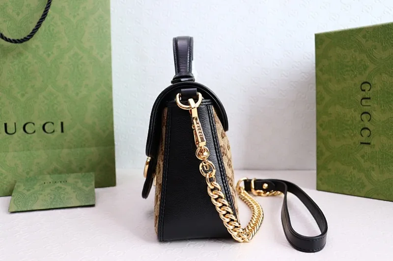 All categories Official website "Brand Women's Bags" Women's Bags 💙 GUCCI 2022 official new Gucci crossbody bag wholesale Original order quality 58003200 Size: 21-15.5-8 Cm