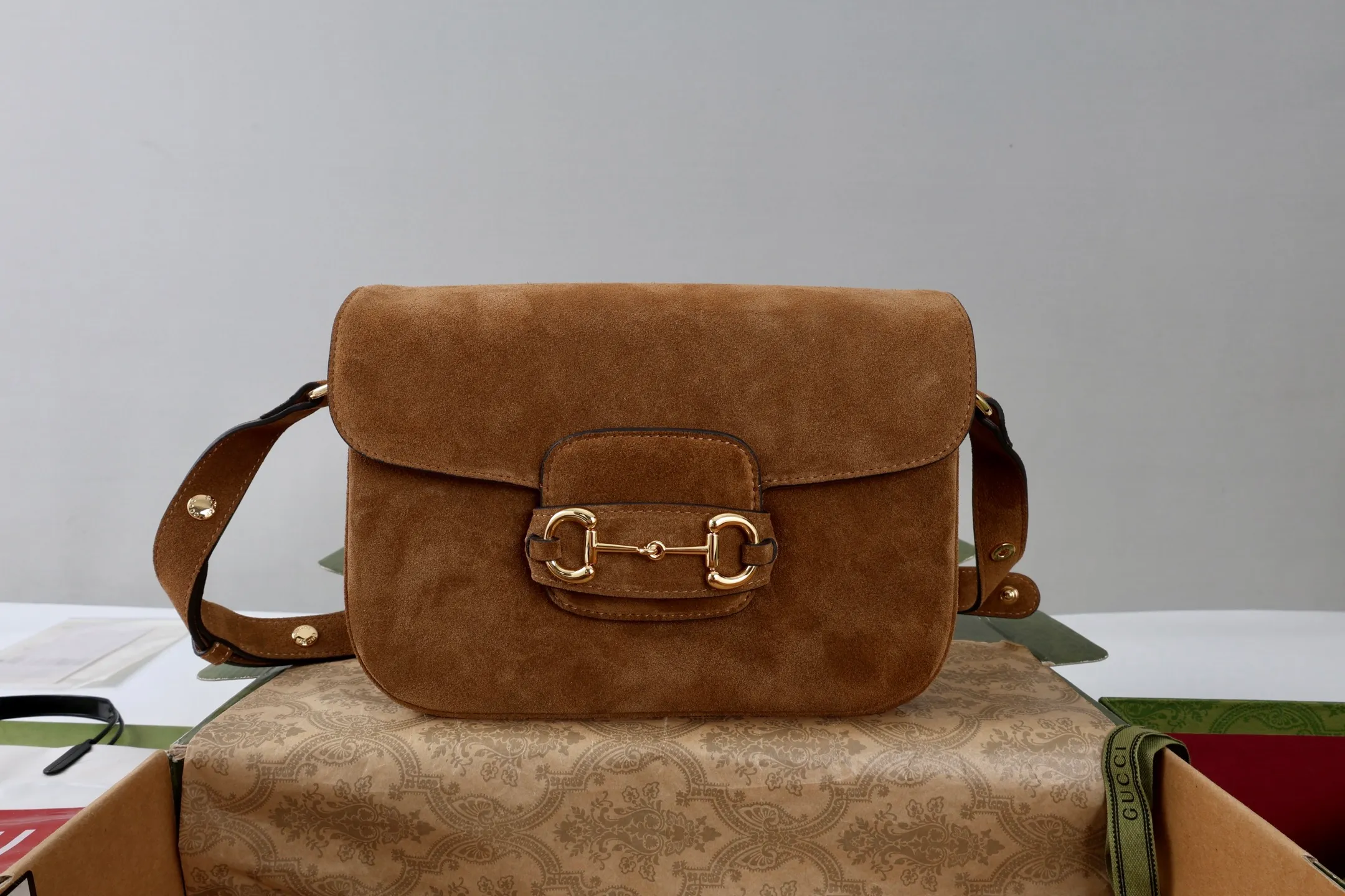 All Categories Official Website "Brand Women's Bags" Women's Bags 💙 GUCCI GUCCI 2026 New Classic GG Pattern Crossbody Bag