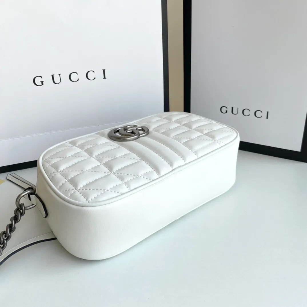 All categories Official website "Brand Women's Bags" Women's Bags 💙 GUCCI 2022 official new Gucci crossbody bag wholesale Original order quality 58001900 Size: 24-13-7Cm
