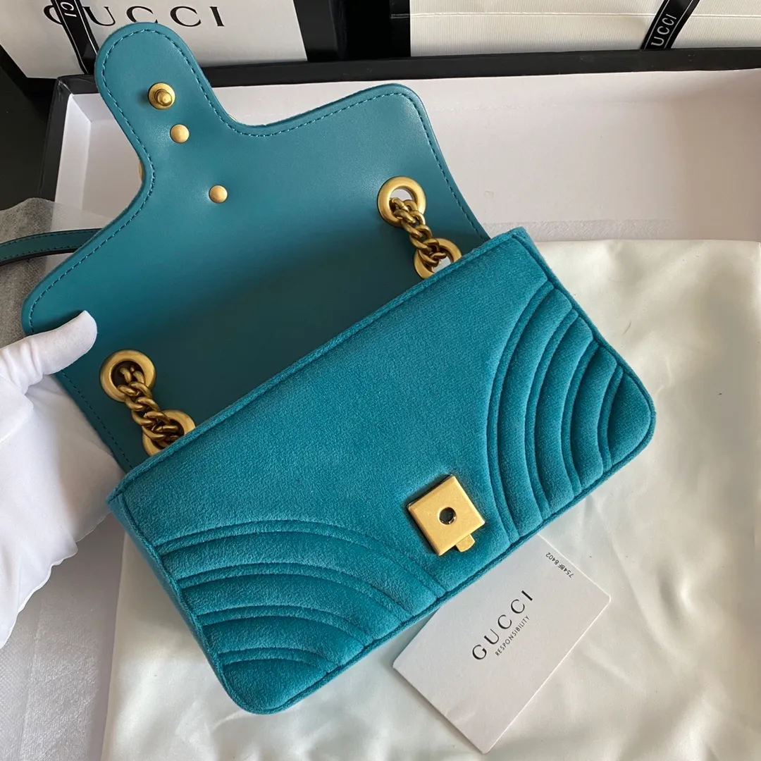 All categories Official website "Brand Women's Bags" Women's Bags 💙 GUCCI 2022 official new Gucci crossbody bag wholesale Original order quality 58002000 Size: 22-13-6Cm