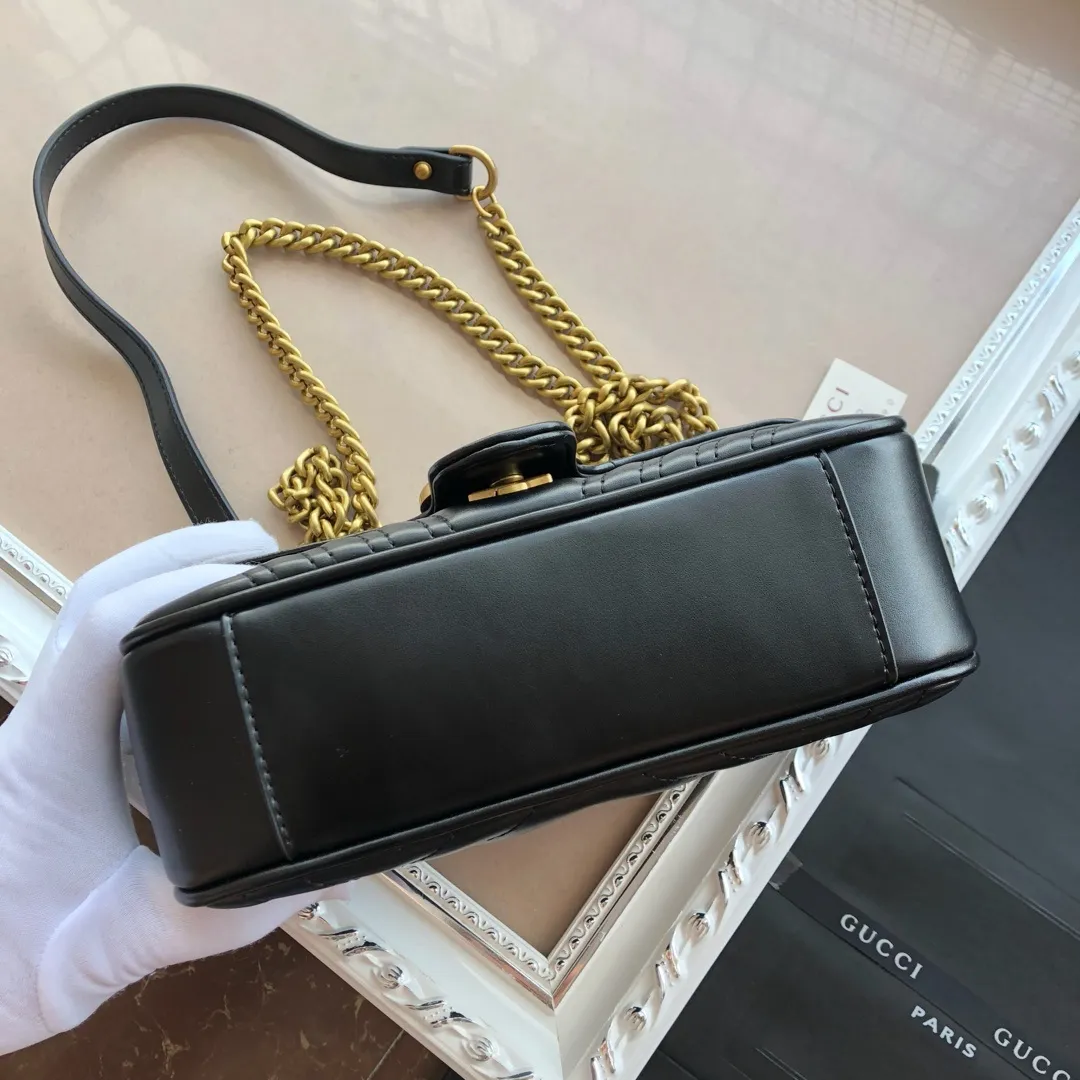 All categories Official website "Brand Women's Bags" Women's Bags 💙 GUCCI 2022 official new Gucci crossbody bag wholesale Original order quality 58001700 Size: 22-13-6Cm