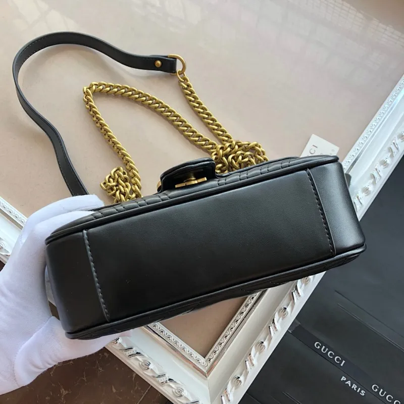 All categories Official website "Brand Women's Bags" Women's Bags 💙 GUCCI 2022 official new Gucci crossbody bag wholesale Original order quality 58001700 Size: 22-13-6Cm