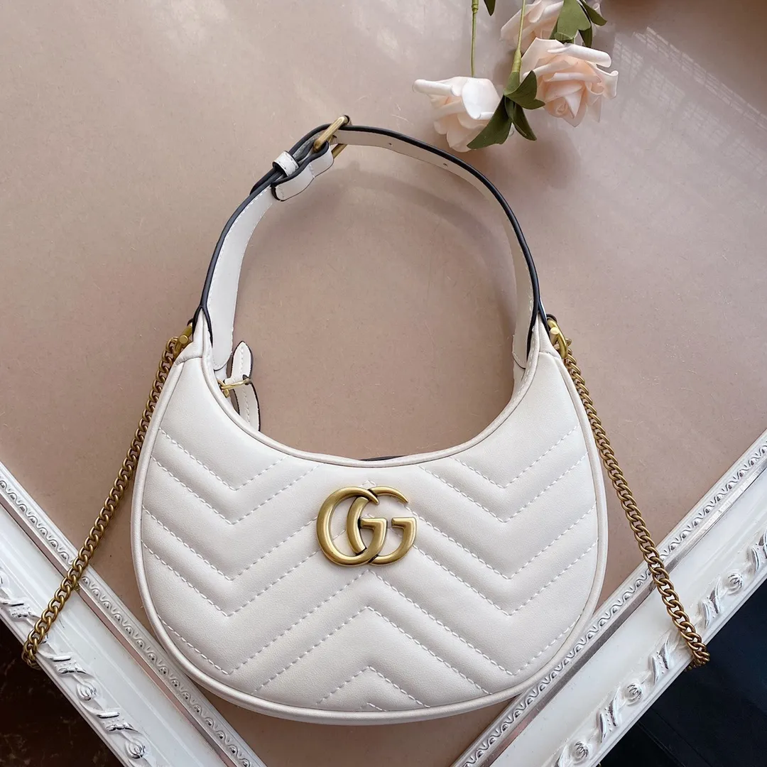All Categories Official Website "Brand Women's Bags" Women's Bags 💙 GUCCI 2022 Official New Gucci Underarm Bag Wholesale 58001900 High Quality Specifications: 21-11-5CM