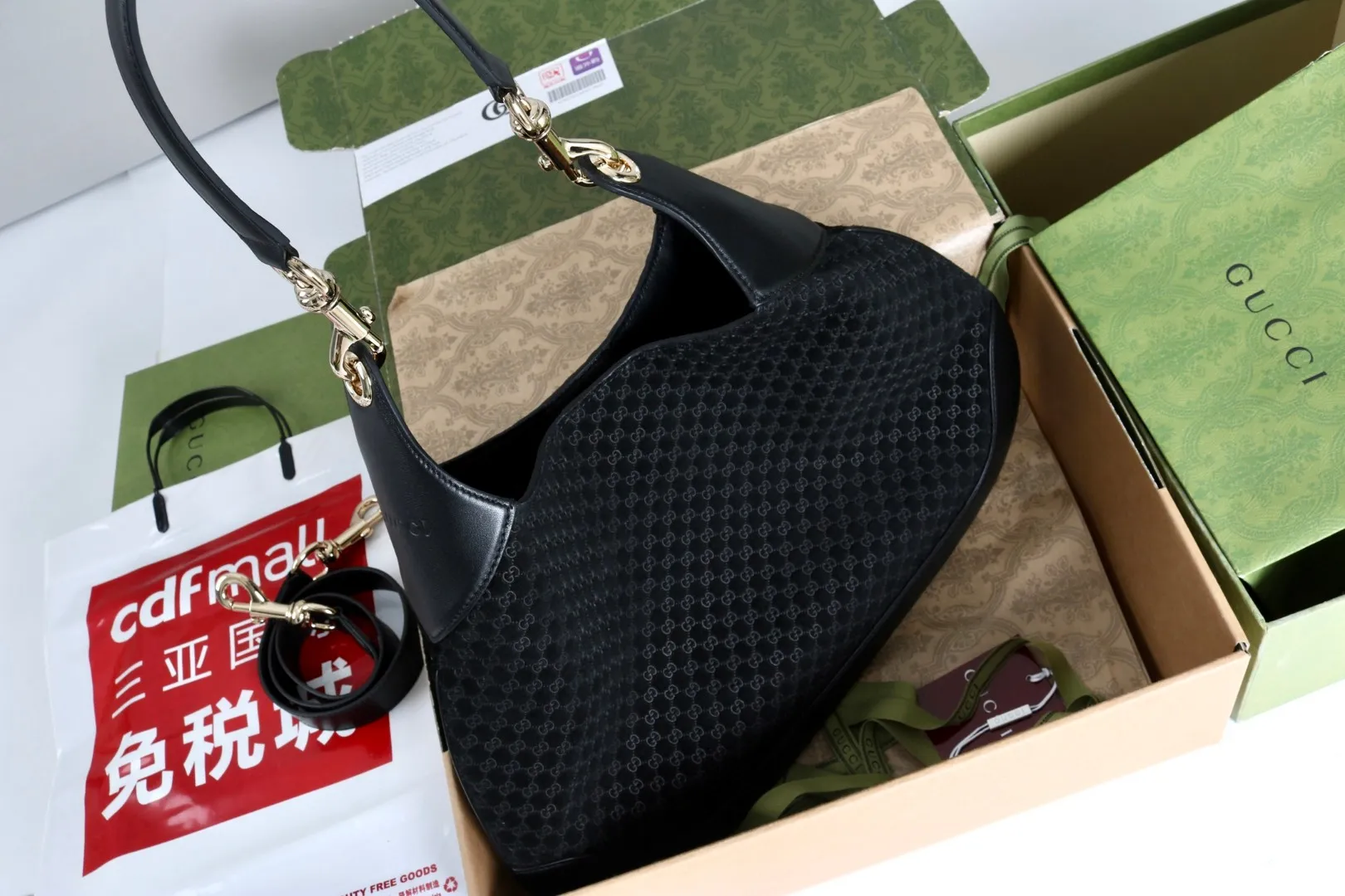 All Categories Official Website "Brand Women's Bags" Women's Bags 💙 GUCCI GUCCI 2026 New Classic GG Pattern Crossbody Bag