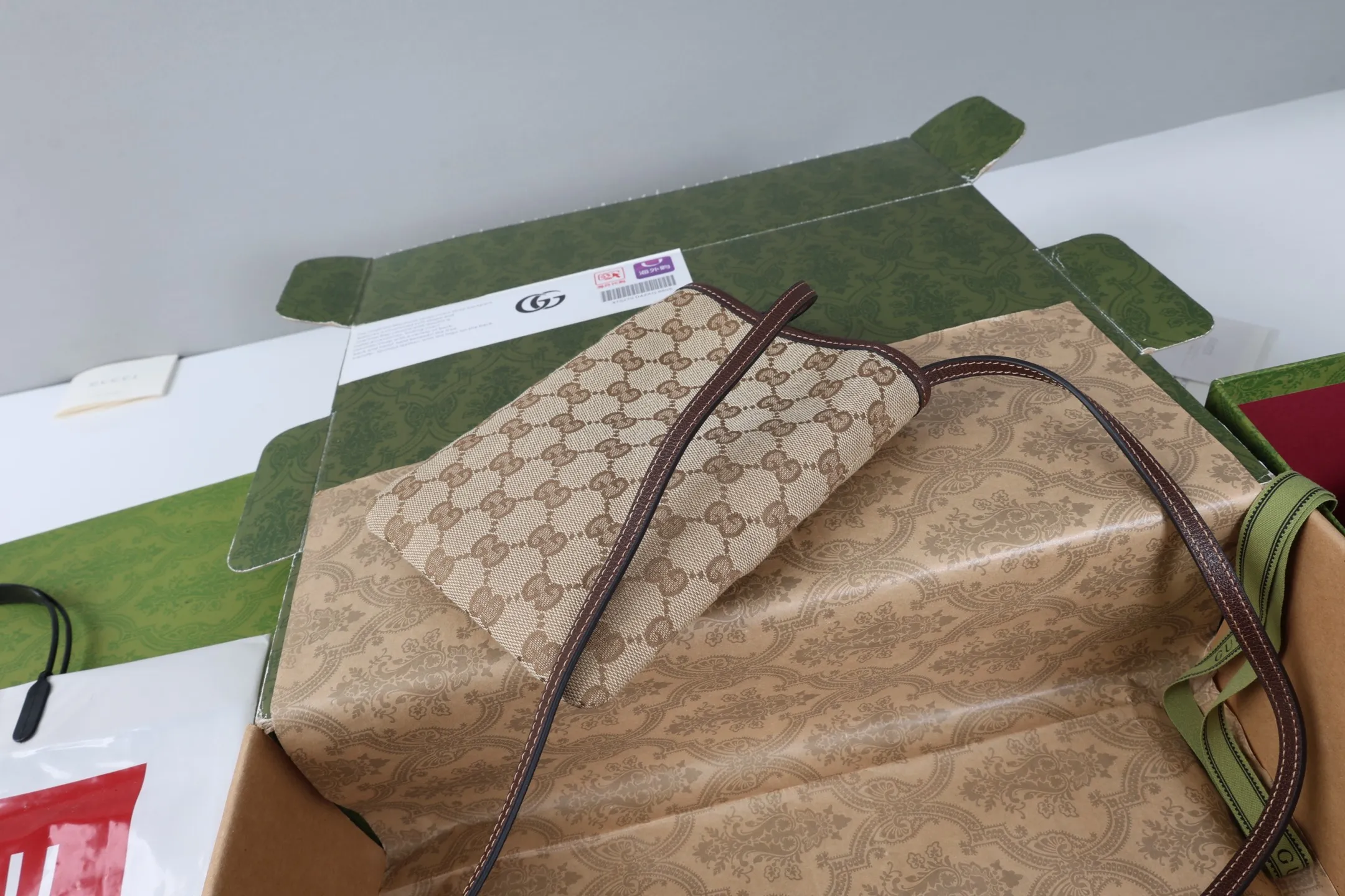 All Categories Official Website "Brand Women's Bags" Women's Bags 💙 GUCCI GUCCI 2026 New Classic GG Pattern Crossbody Bag