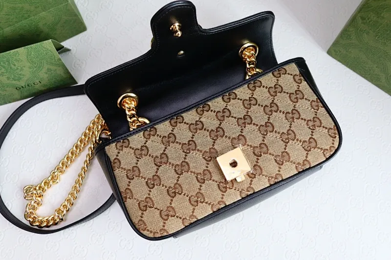All categories Official website "Brand Women's Bags" Women's Bags 💙 GUCCI 2022 official new Gucci crossbody bag wholesale Original order quality 58003300 Size: 22-13-6 Cm