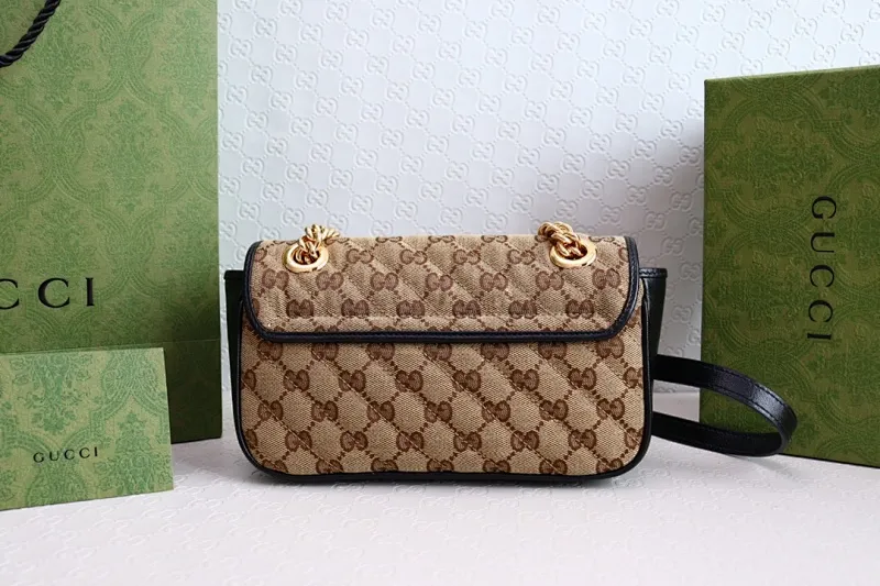 All categories Official website "Brand Women's Bags" Women's Bags 💙 GUCCI 2022 official new Gucci crossbody bag wholesale Original order quality 58003300 Size: 22-13-6 Cm