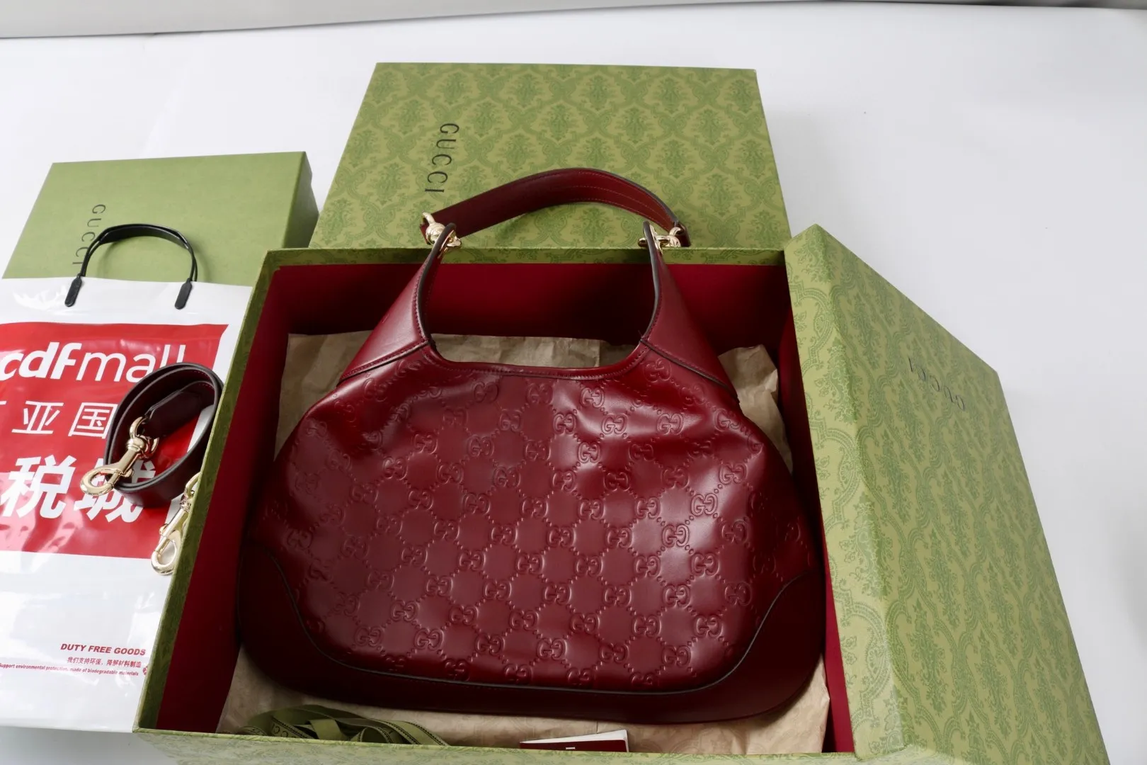 All Categories Official Website "Brand Women's Bags" Women's Bags 💙 GUCCI GUCCI 2026 New Classic GG Pattern Crossbody Bag