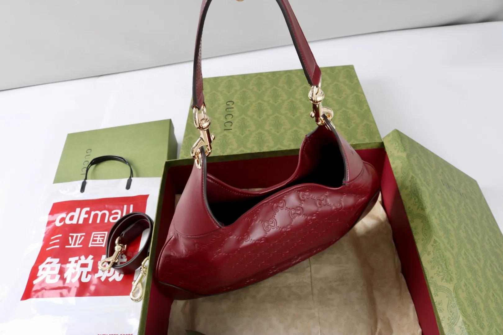 All Categories Official Website "Brand Women's Bags" Women's Bags 💙 GUCCI GUCCI 2026 New Classic GG Pattern Crossbody Bag