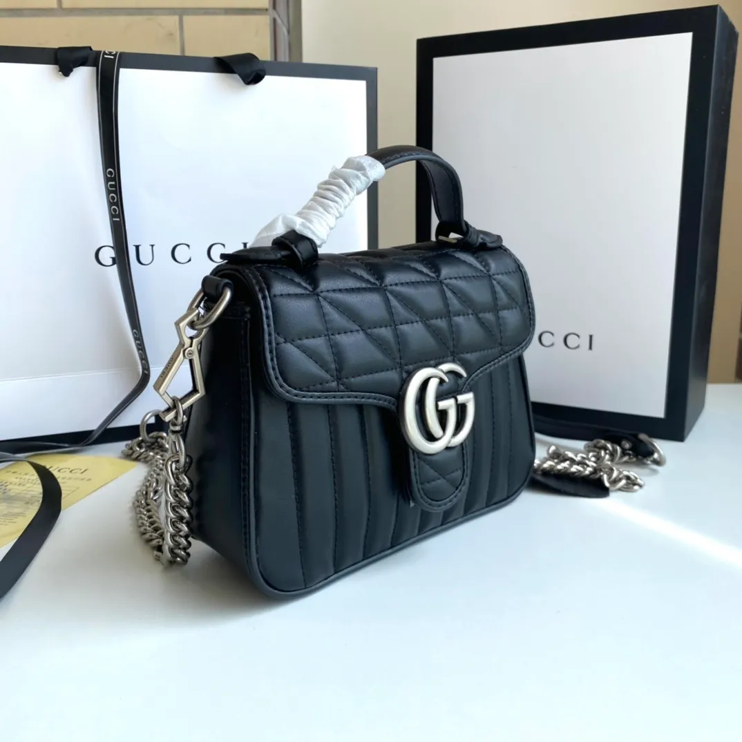 All categories Official website "Brand Women's Bags" Women's Bags 💙 GUCCI 2022 official new Gucci crossbody bag wholesale Original order quality 58002000 Size: 21-15.5-8 Cm