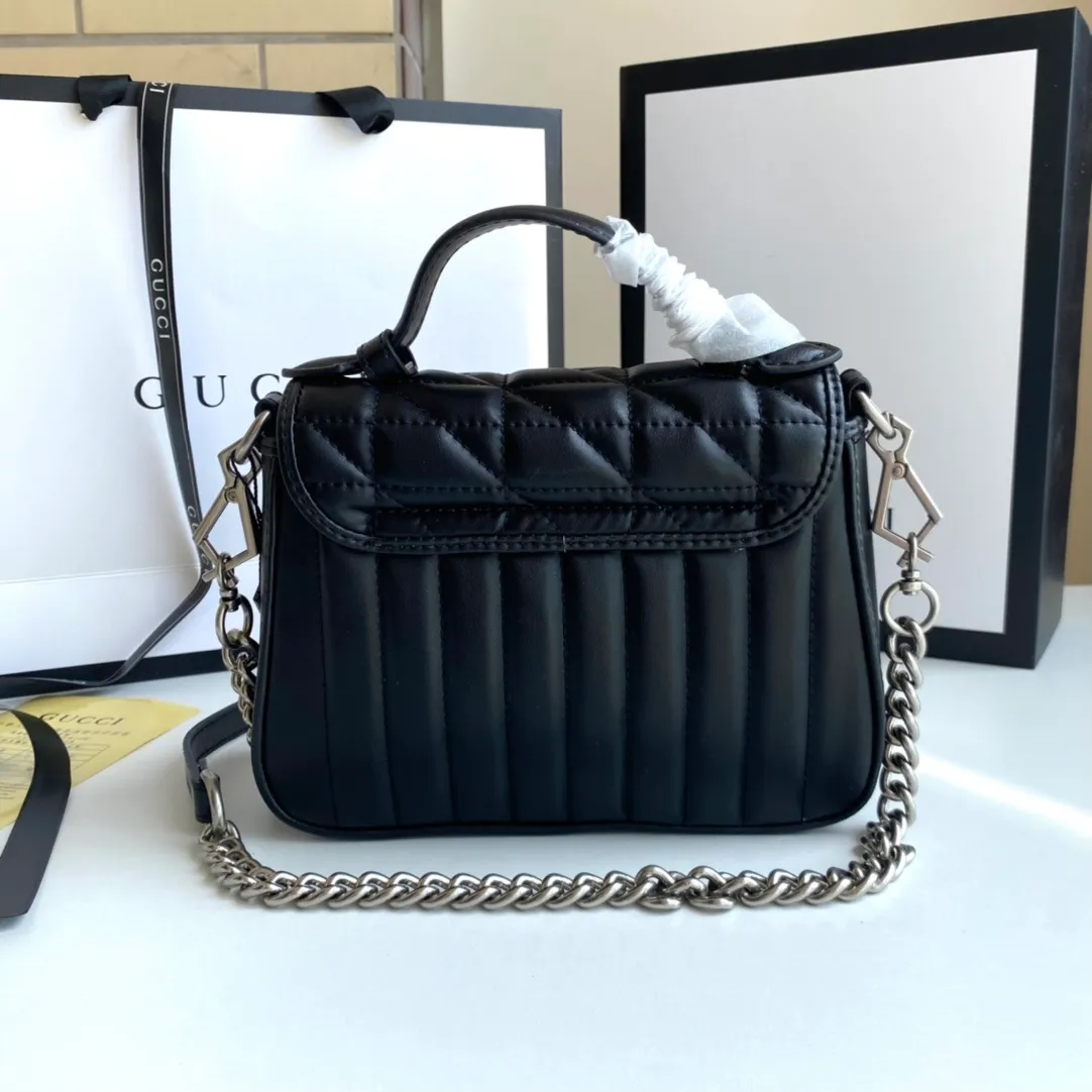 All categories Official website "Brand Women's Bags" Women's Bags 💙 GUCCI 2022 official new Gucci crossbody bag wholesale Original order quality 58002000 Size: 21-15.5-8 Cm