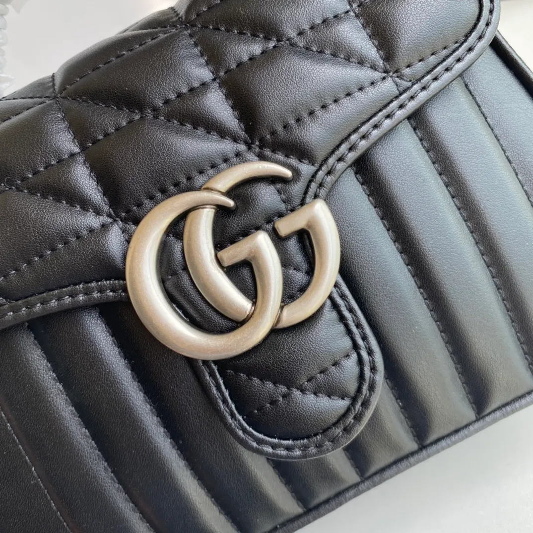 All categories Official website "Brand Women's Bags" Women's Bags 💙 GUCCI 2022 official new Gucci crossbody bag wholesale Original order quality 58002000 Size: 21-15.5-8 Cm