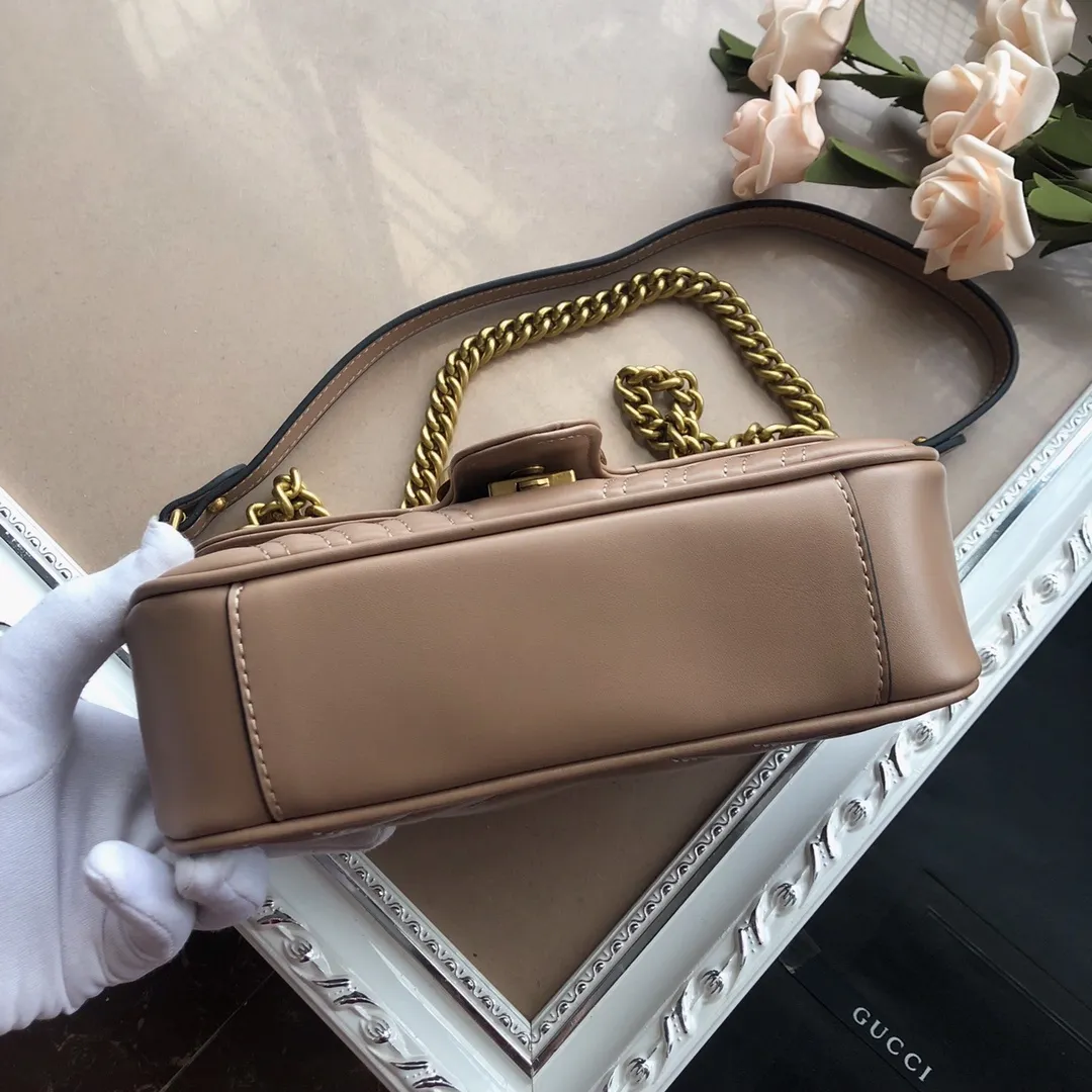 All categories Official website "Brand Women's Bags" Women's Bags 💙 GUCCI 2022 official new Gucci crossbody bag wholesale Original order quality 58001700 Size: 22-13-6Cm