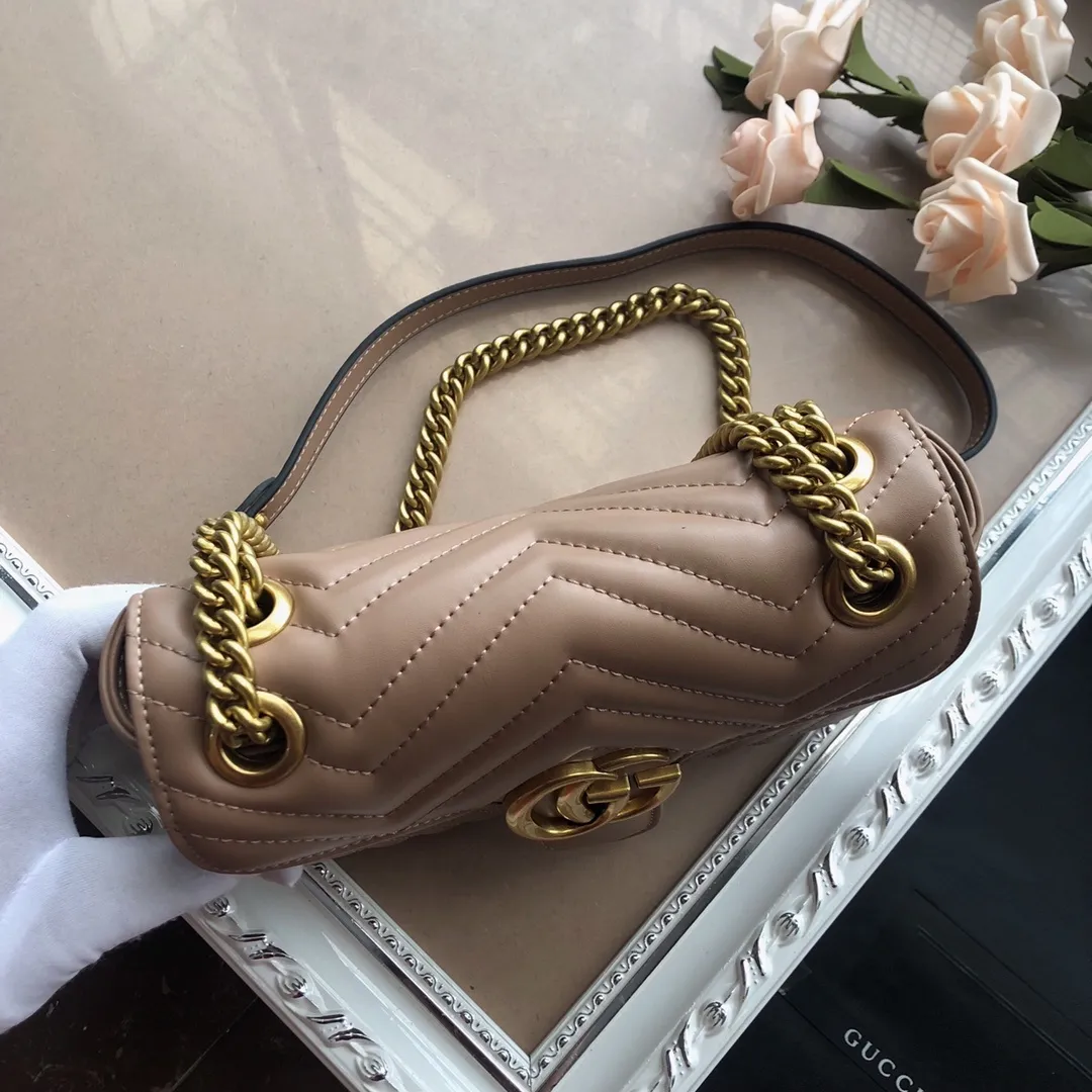 All categories Official website "Brand Women's Bags" Women's Bags 💙 GUCCI 2022 official new Gucci crossbody bag wholesale Original order quality 58001700 Size: 22-13-6Cm