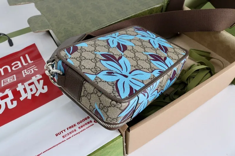 All Categories Official Website "Brand Women's Bags" Women's Bags 💙 GUCCI GUCCI 2026 New Classic GG Pattern Crossbody Bag