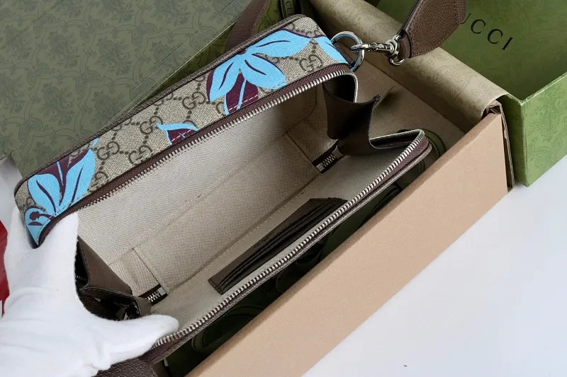 All Categories Official Website "Brand Women's Bags" Women's Bags 💙 GUCCI GUCCI 2026 New Classic GG Pattern Crossbody Bag
