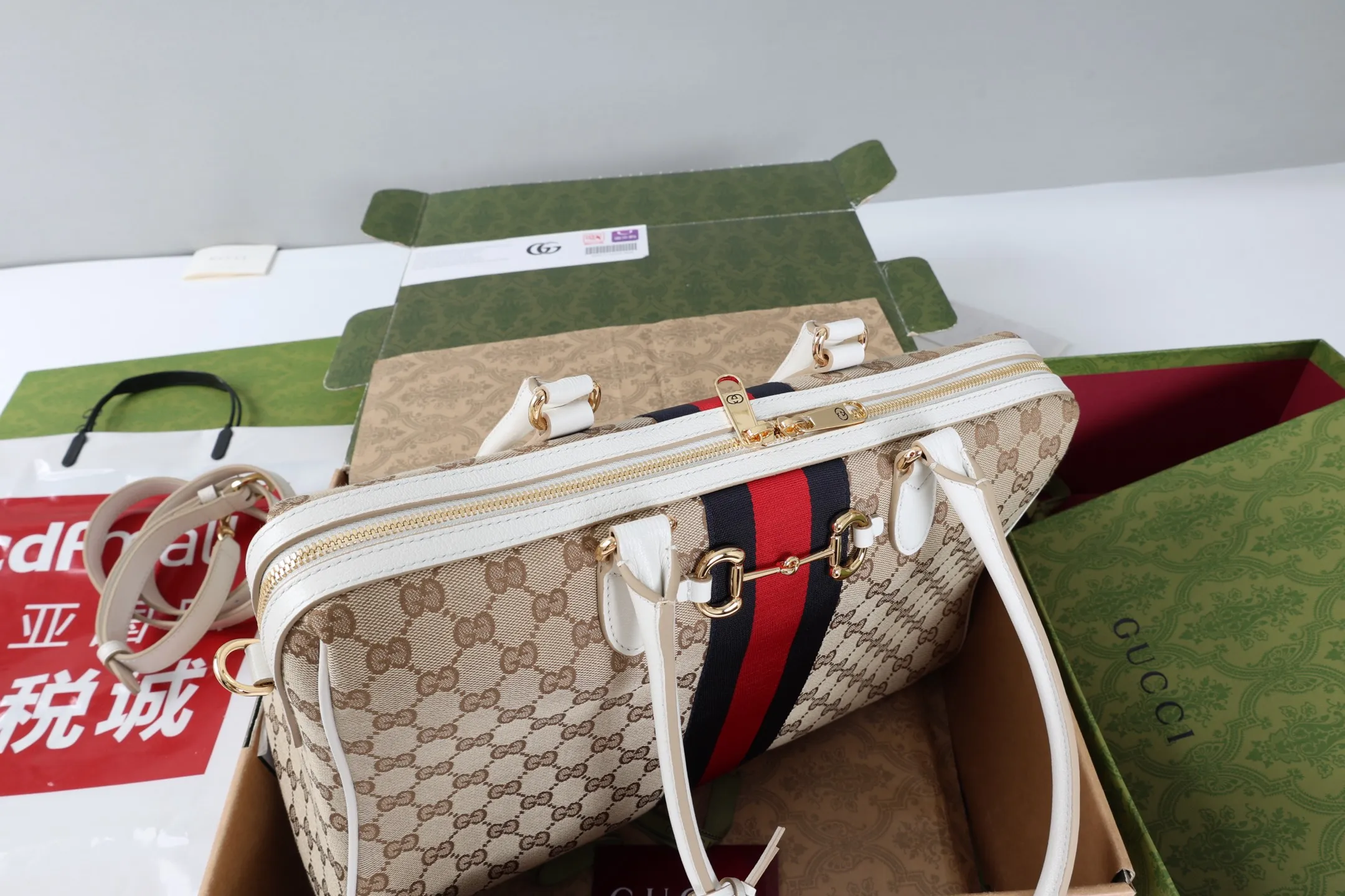 All Categories Official Website "Brand Women's Bags" Women's Bags 💙 GUCCI GUCCI 2026 New Classic GG Pattern Crossbody Bag