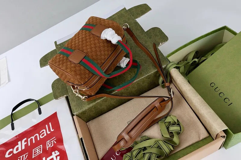 All Categories Official Website "Brand Women's Bags" Women's Bags 💙 GUCCI GUCCI 2026 New Classic GG Pattern Crossbody Bag