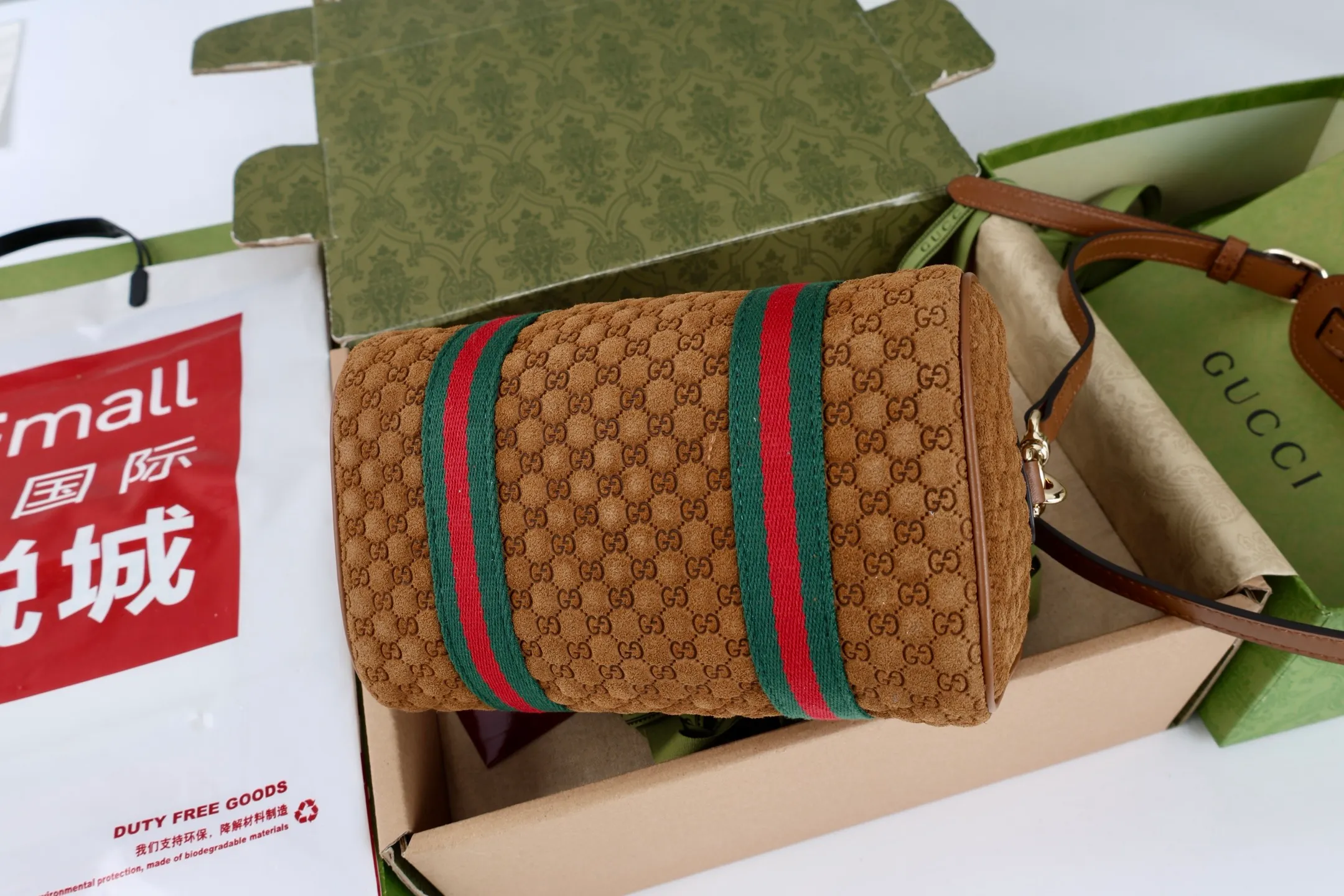 All Categories Official Website "Brand Women's Bags" Women's Bags 💙 GUCCI GUCCI 2026 New Classic GG Pattern Crossbody Bag